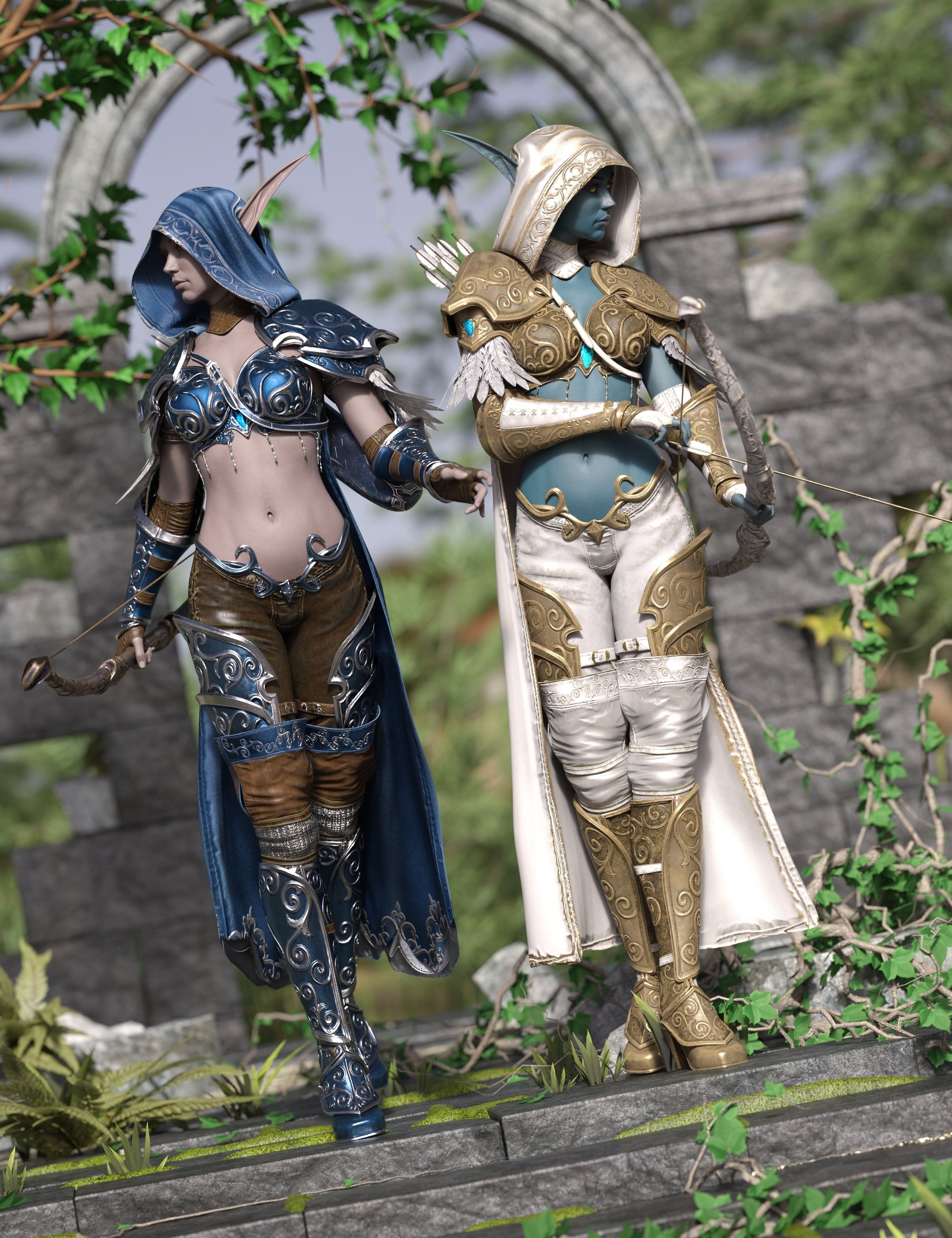 dForce Chaosrunner Outfit Texture Add-On by: Barbara BrundonUmblefugly, 3D Models by Daz 3D
