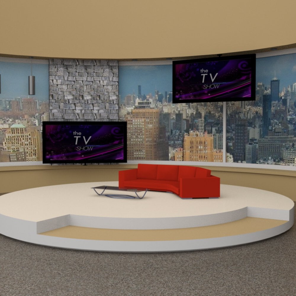 Daytime TV Talk Show Set - for DAZ Studio by: VanishingPoint, 3D Models by Daz 3D