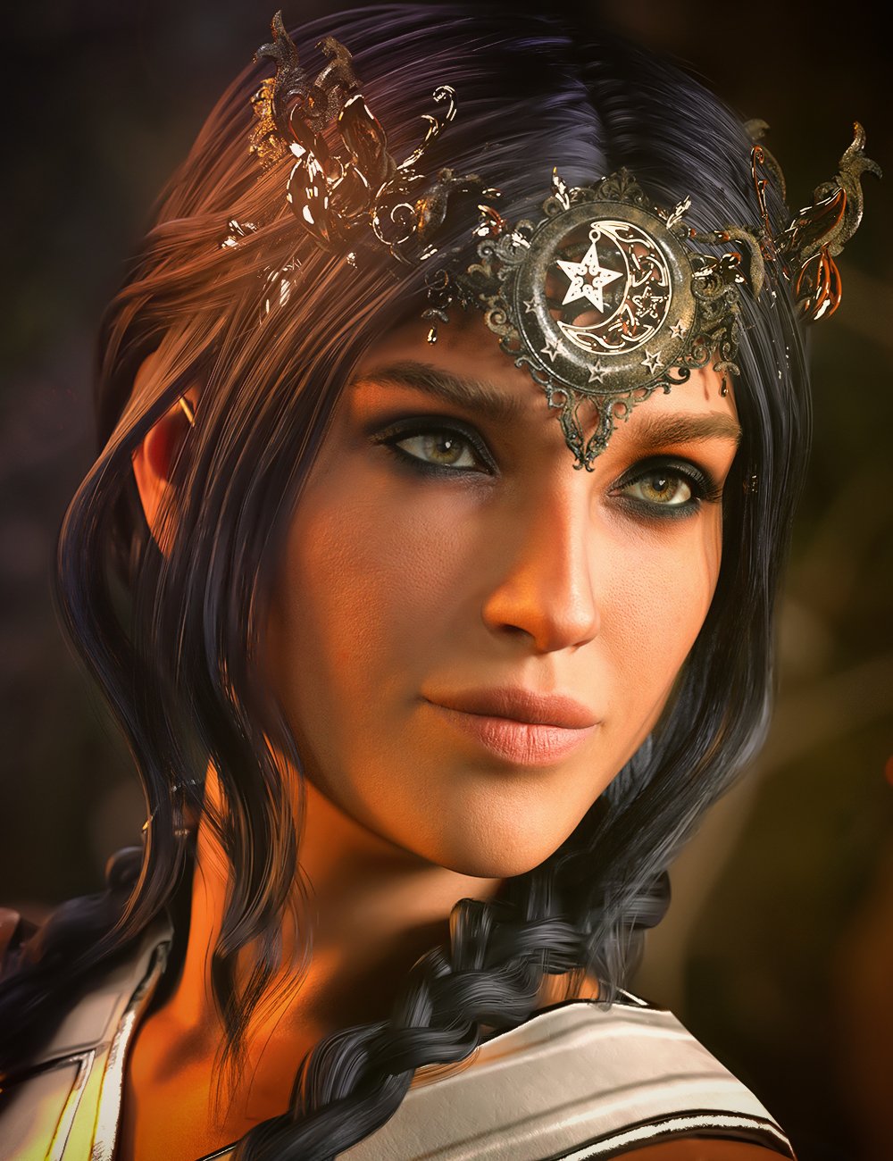 TF Mystic Moon Tiara | Daz 3D