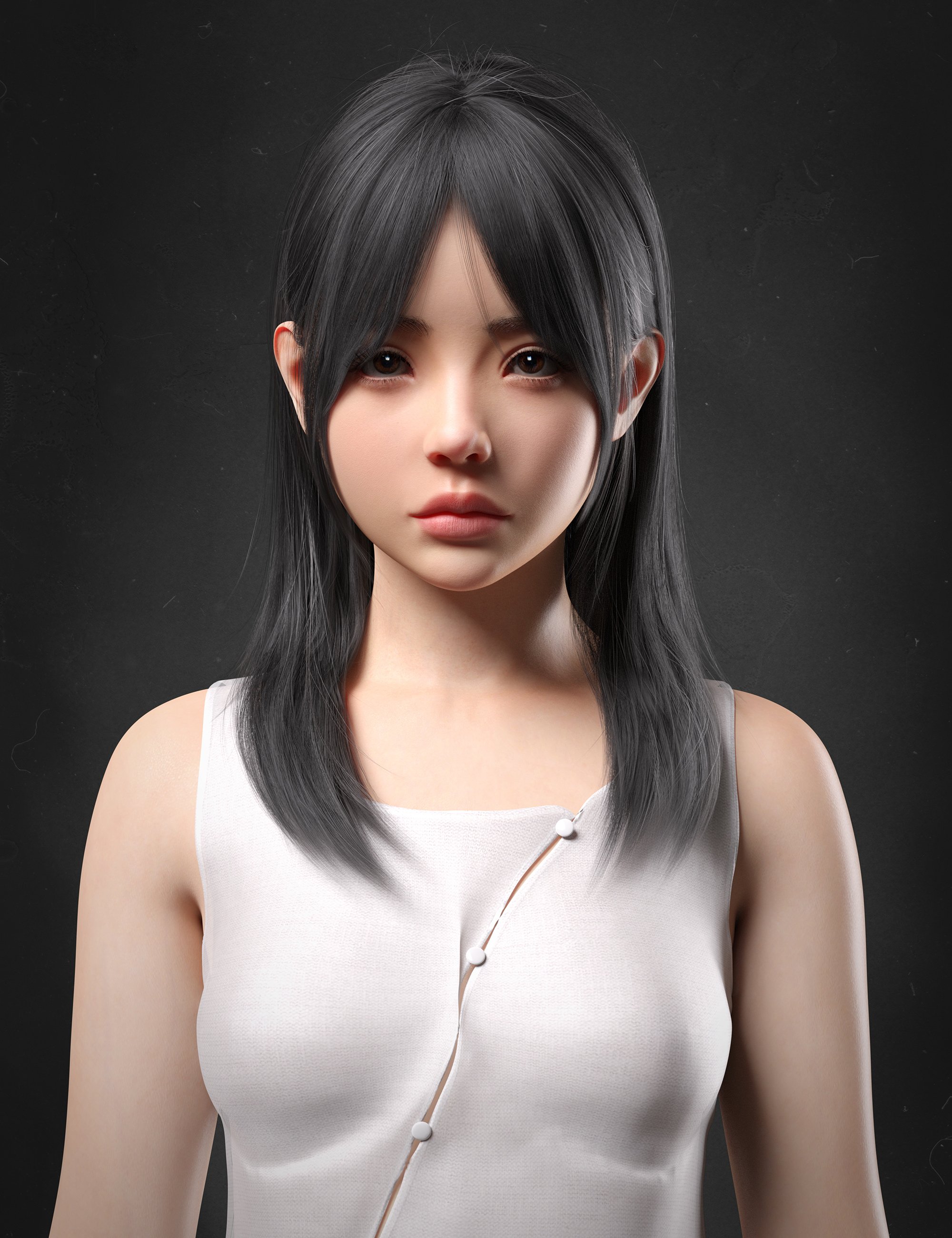 MB Haili HD for Genesis 9 Feminine by: Magic Brush, 3D Models by Daz 3D