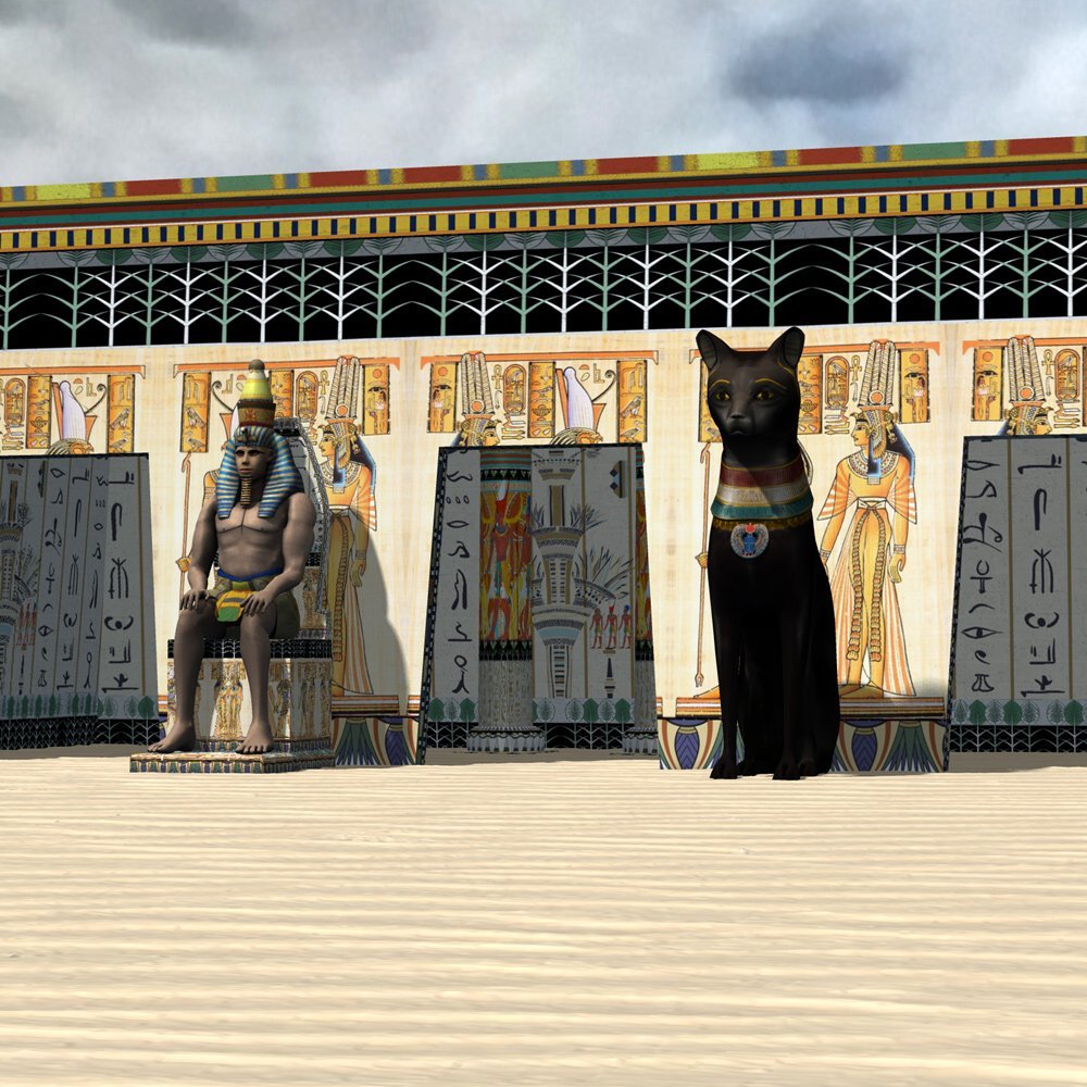 Egypt Set for Poser by: VanishingPoint, 3D Models by Daz 3D