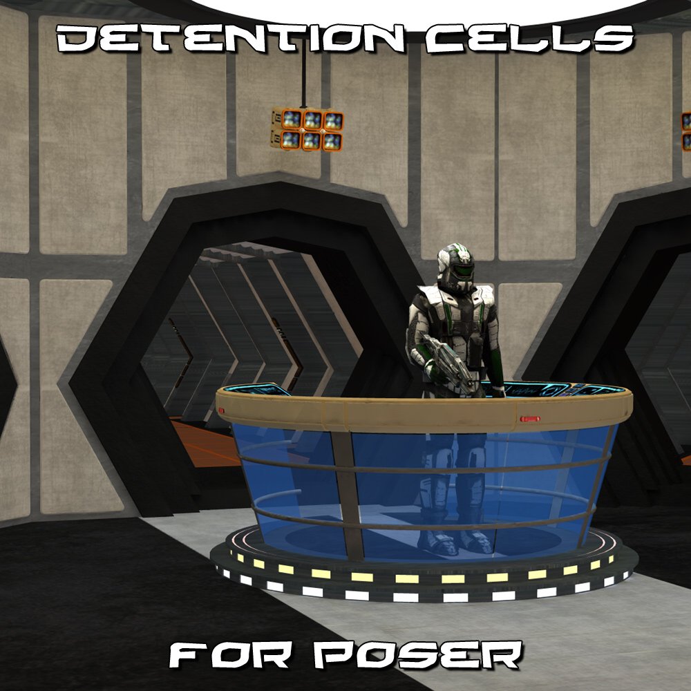 Detention Cells - for Poser by: VanishingPoint, 3D Models by Daz 3D