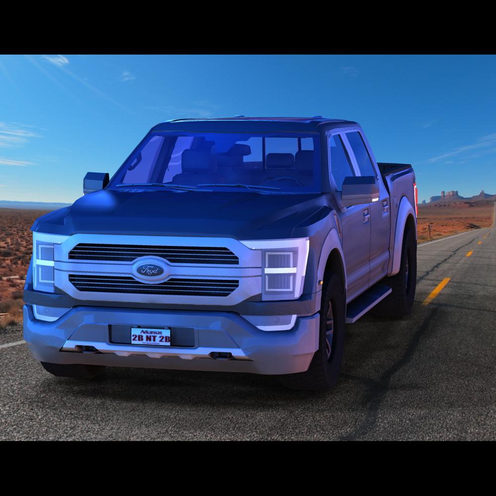 Modern Pickup Truck for Poser by: VanishingPoint, 3D Models by Daz 3D