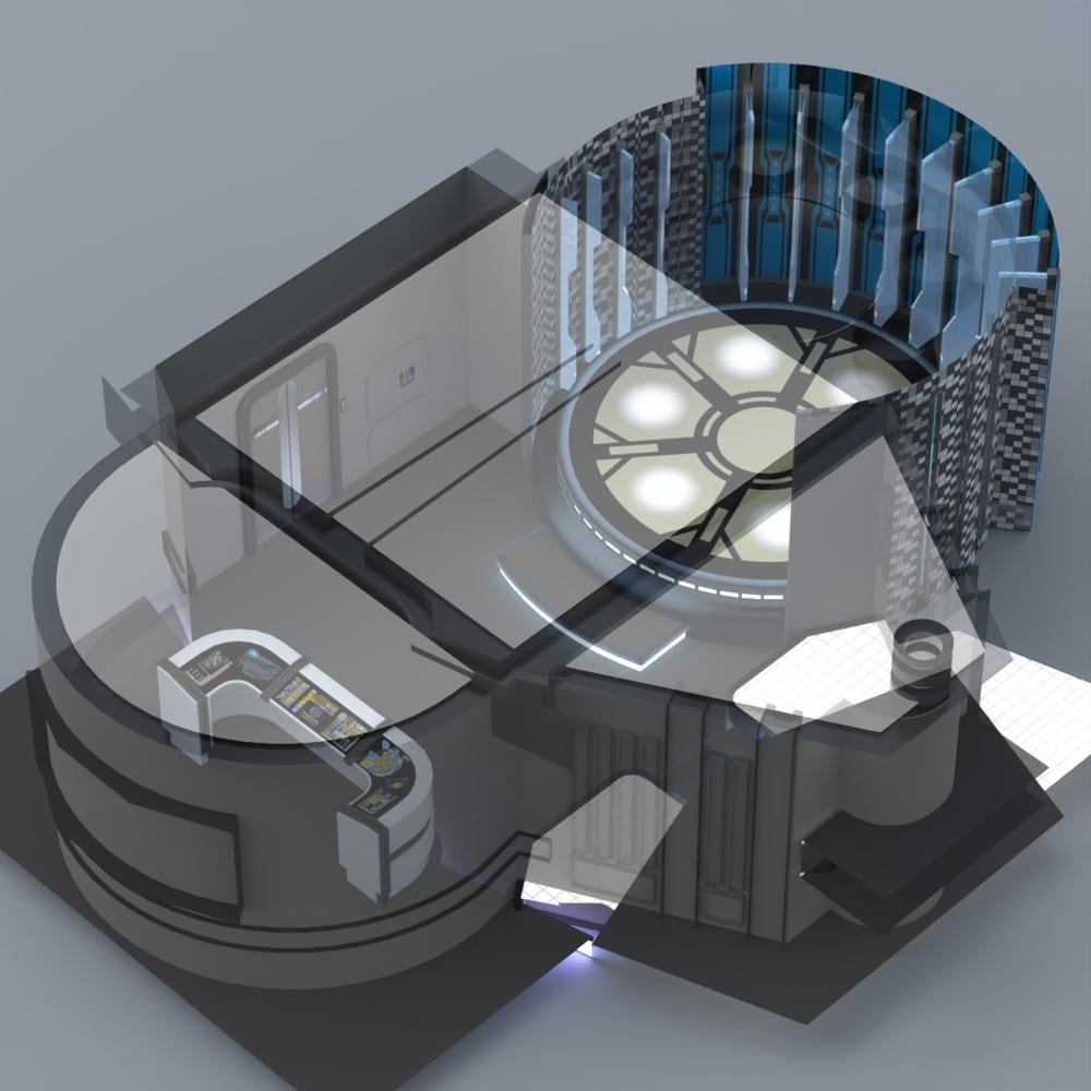 Nova Transporter Room for Poser by: VanishingPoint, 3D Models by Daz 3D