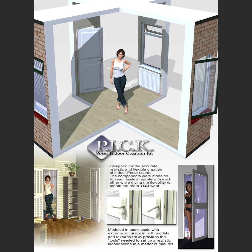 P.I.C.K. Base for Poser by: VanishingPoint, 3D Models by Daz 3D