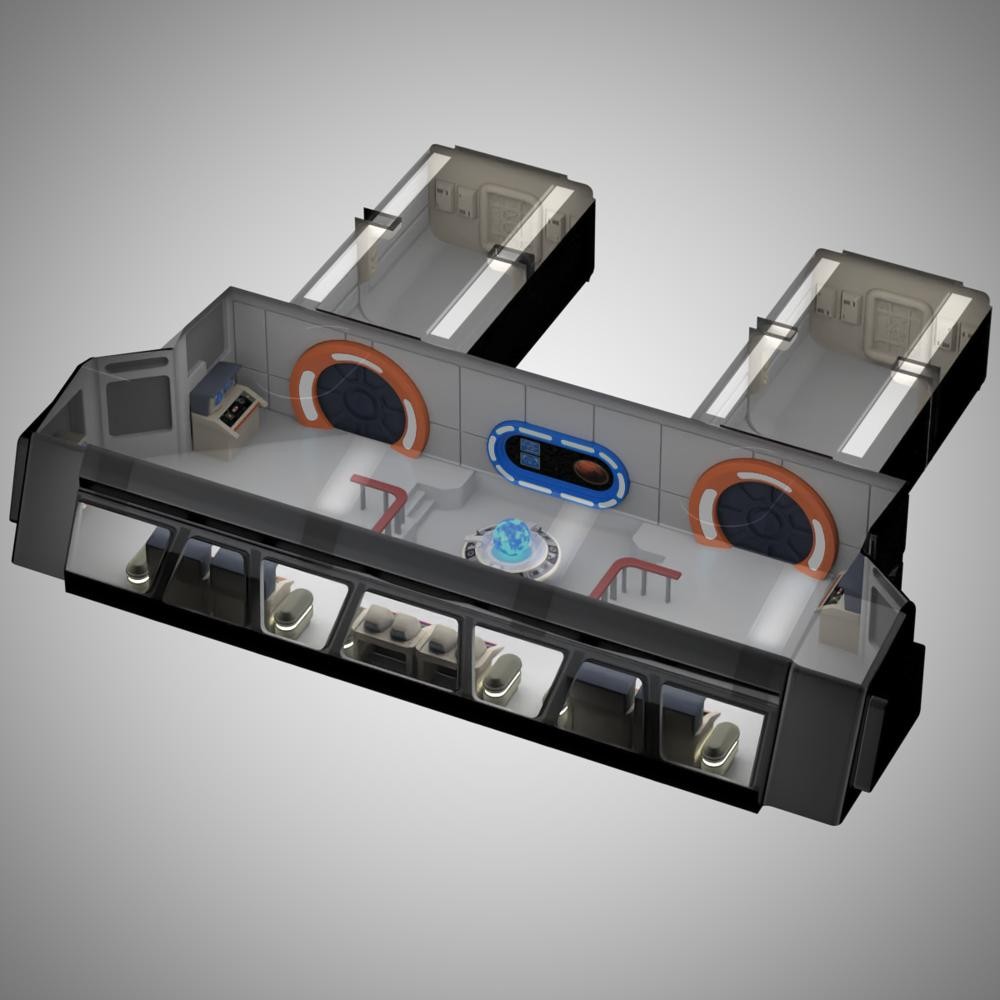 Spacecruiser Bridge for Poser by: VanishingPoint, 3D Models by Daz 3D