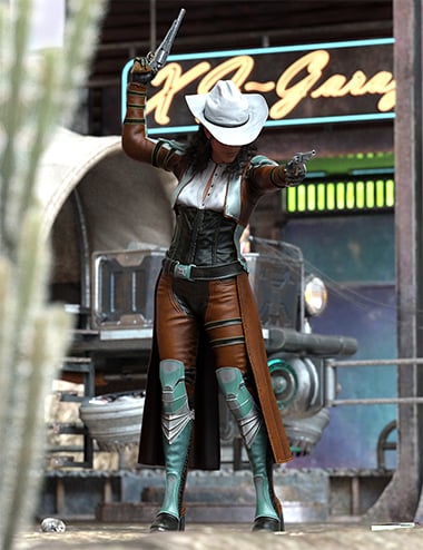 Cowgirl Galore Poses for Zahara 9