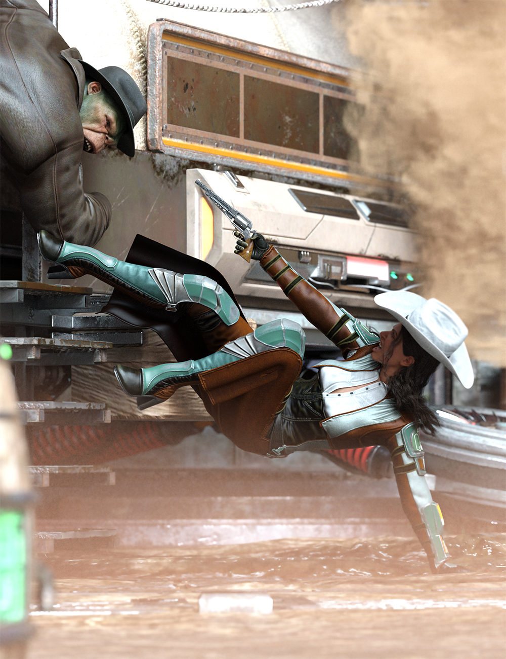 Cowgirl Galore Poses for Zahara 9