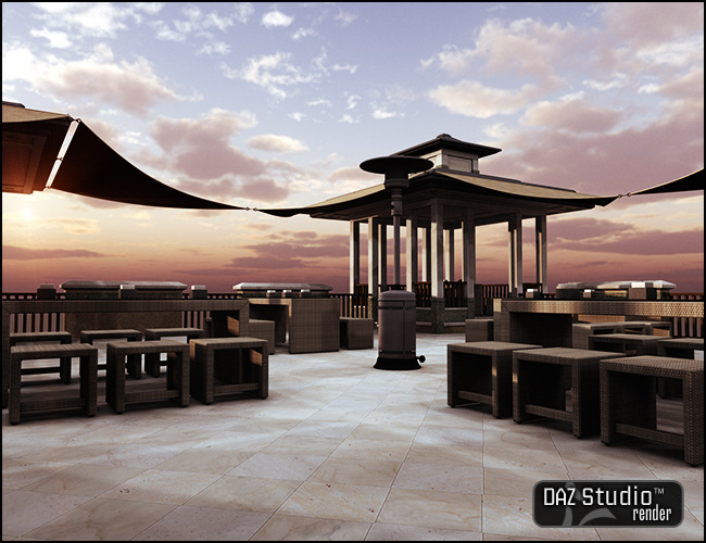 Eastern Terrace Eastern Terrace by: , 3D Models by Daz 3D