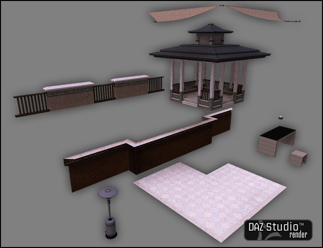 Eastern Terrace by: , 3D Models by Daz 3D
