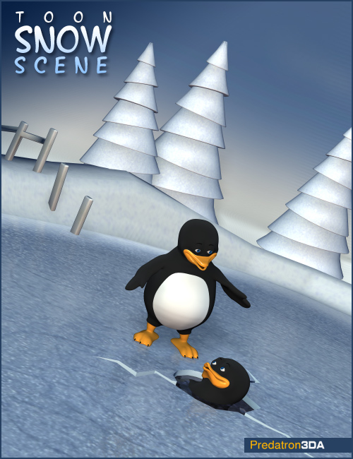 Toon Snow Scene by: PredatronDiane, 3D Models by Daz 3D