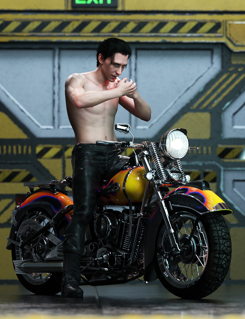 Bad Boy Poses for Wagner 9 by: Ensary, 3D Models by Daz 3D