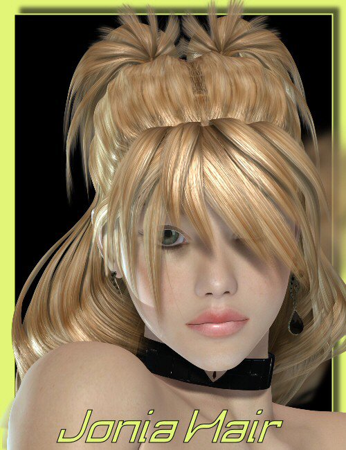 Jonia Hair by: goldtasselSWAM, 3D Models by Daz 3D