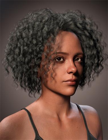 FE Personalized Afro Curls Hair for Genesis 9 | Daz 3D