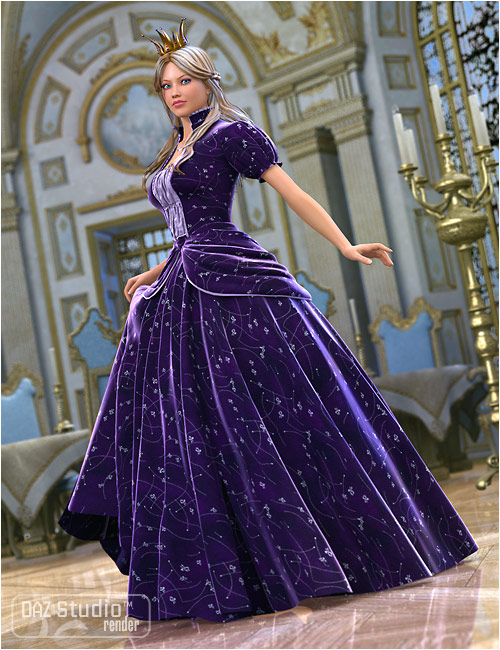 Princess Gown by: Cute3D, 3D Models by Daz 3D