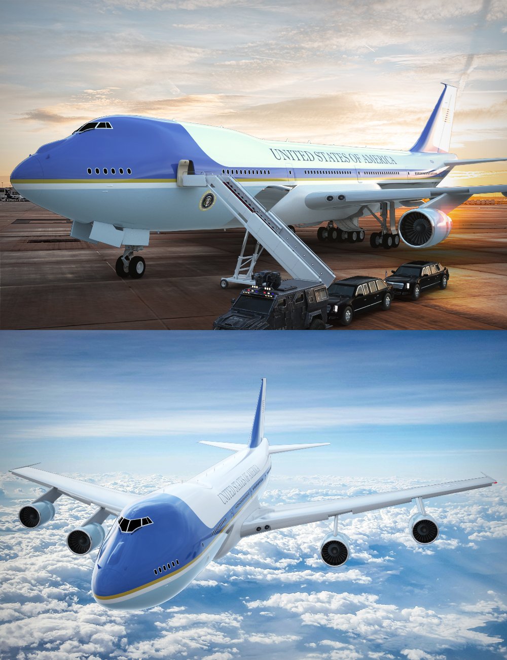 XI PB Presidential Aircraft by: Xivon, 3D Models by Daz 3D