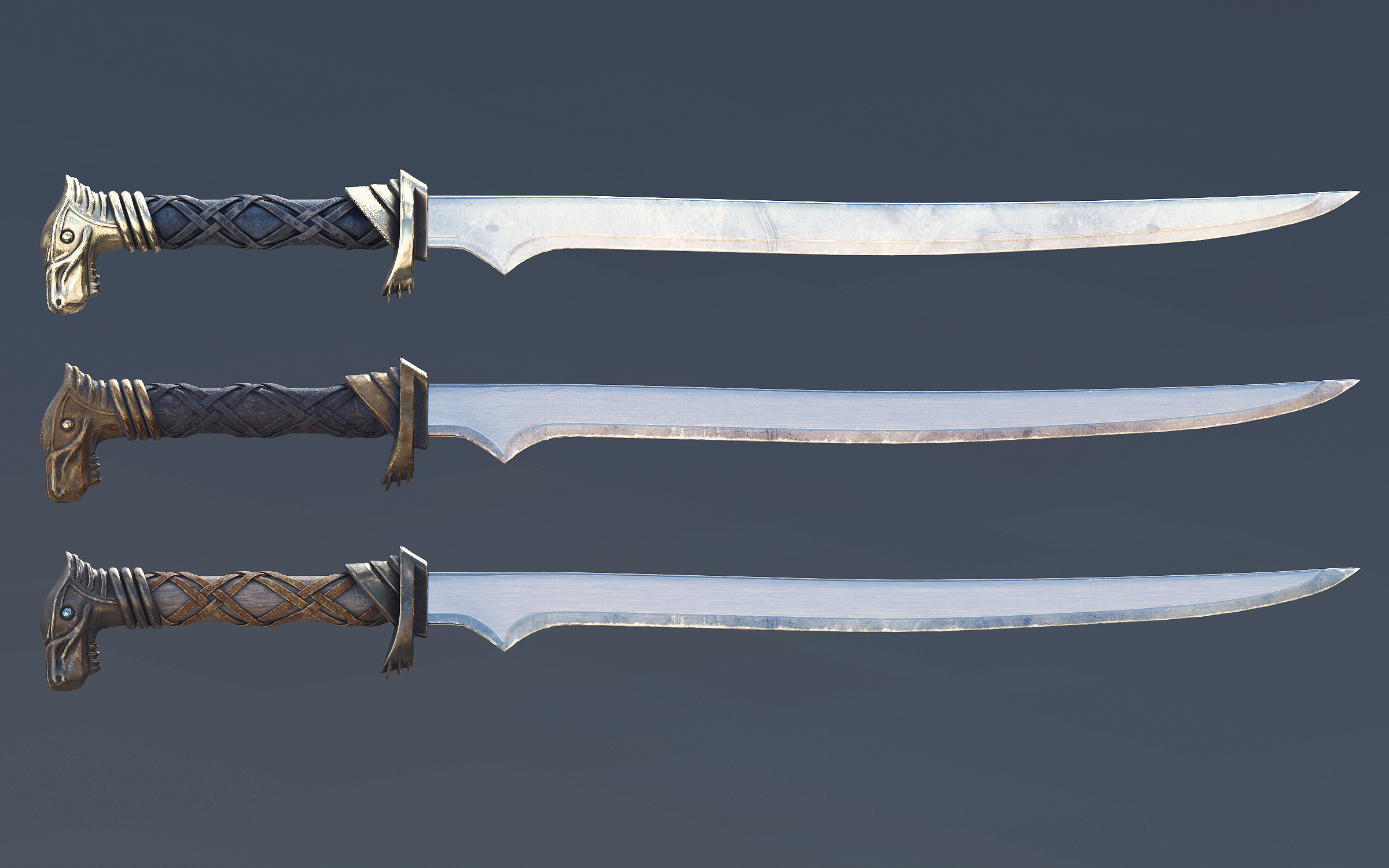 Steel Scimitar Blade for Genesis 9 | Daz 3D