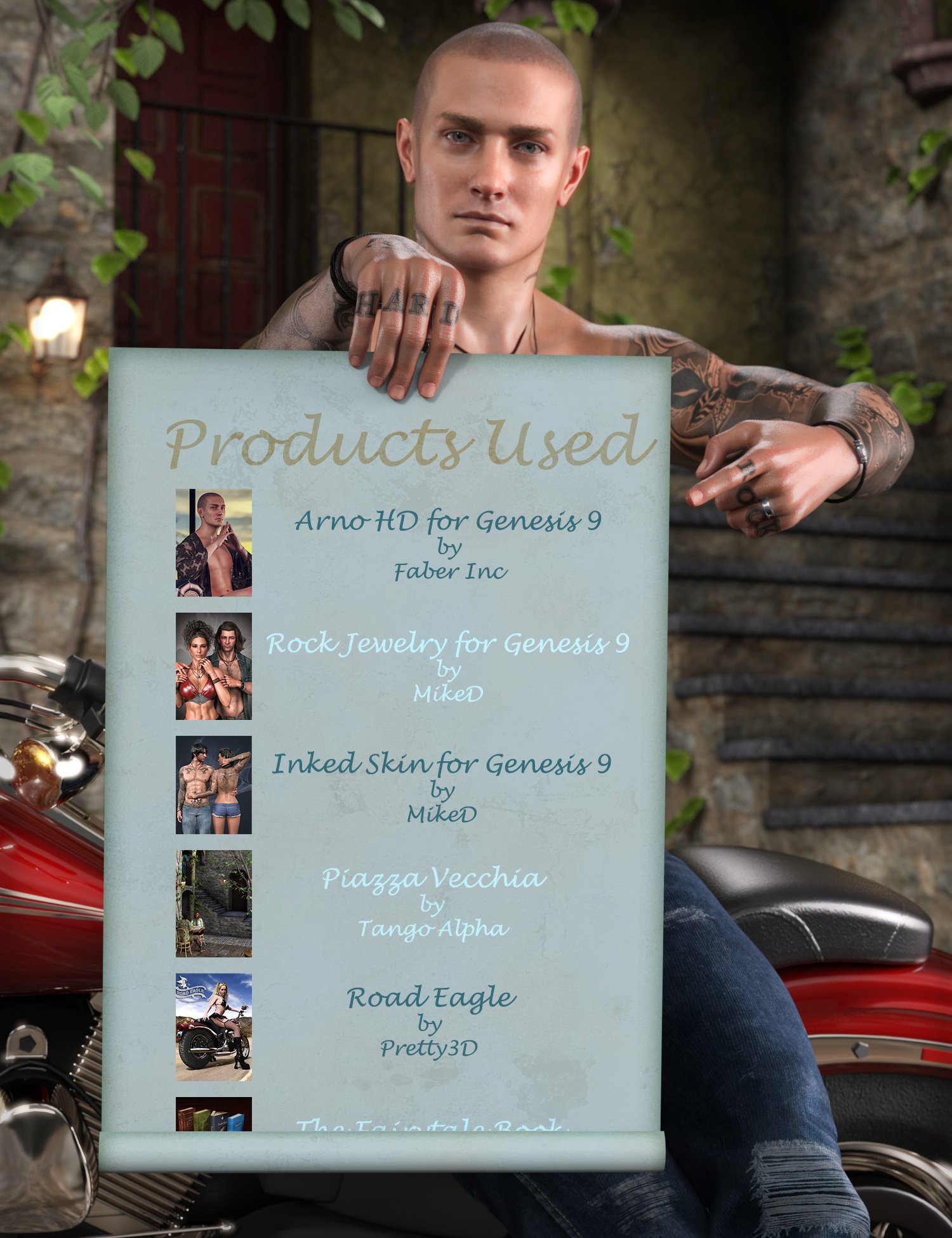 MD List of Products Used by: MikeD, 3D Models by Daz 3D