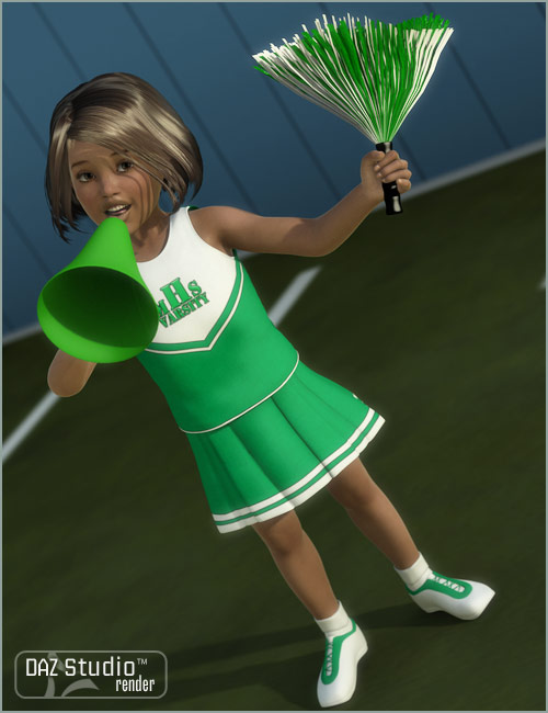 K4 Cheerleader Outfit K4 Cheerleader Outfit by: Barbara Brundon, 3D Models by Daz 3D