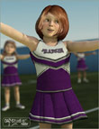 K4 Cheerleader Outfit by: Barbara Brundon, 3D Models by Daz 3D