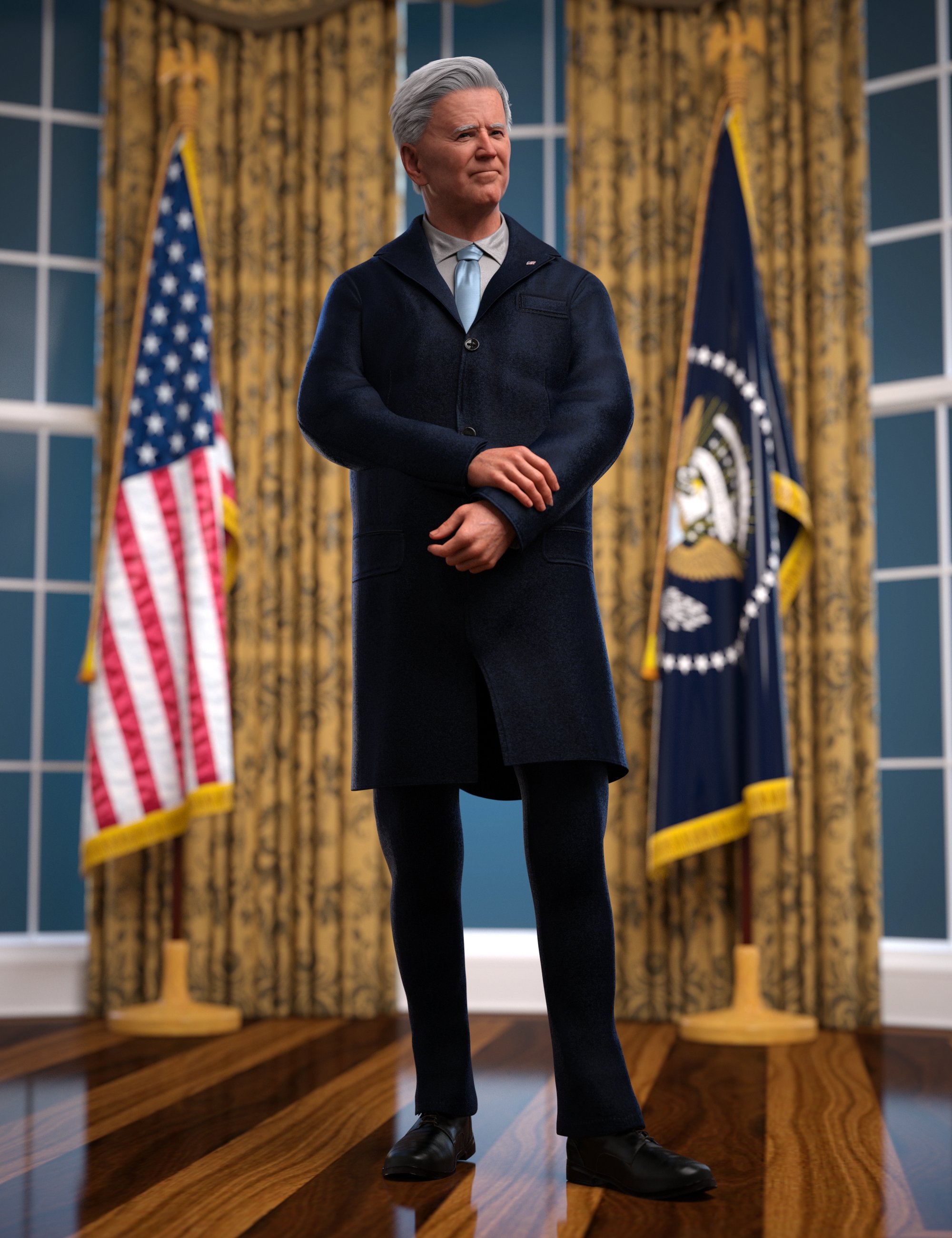 dForce Presidential Outfit for Genesis 9 by: Barbara BrundonUmblefugly, 3D Models by Daz 3D