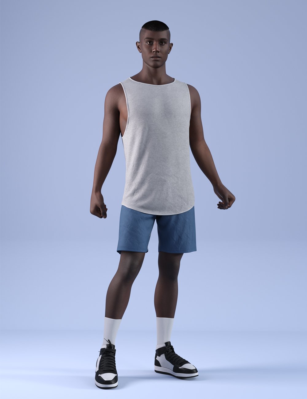 dForce HnC24 Sleeveless Shirt Outfits for Genesis 9 by: IH Kang, 3D Models by Daz 3D