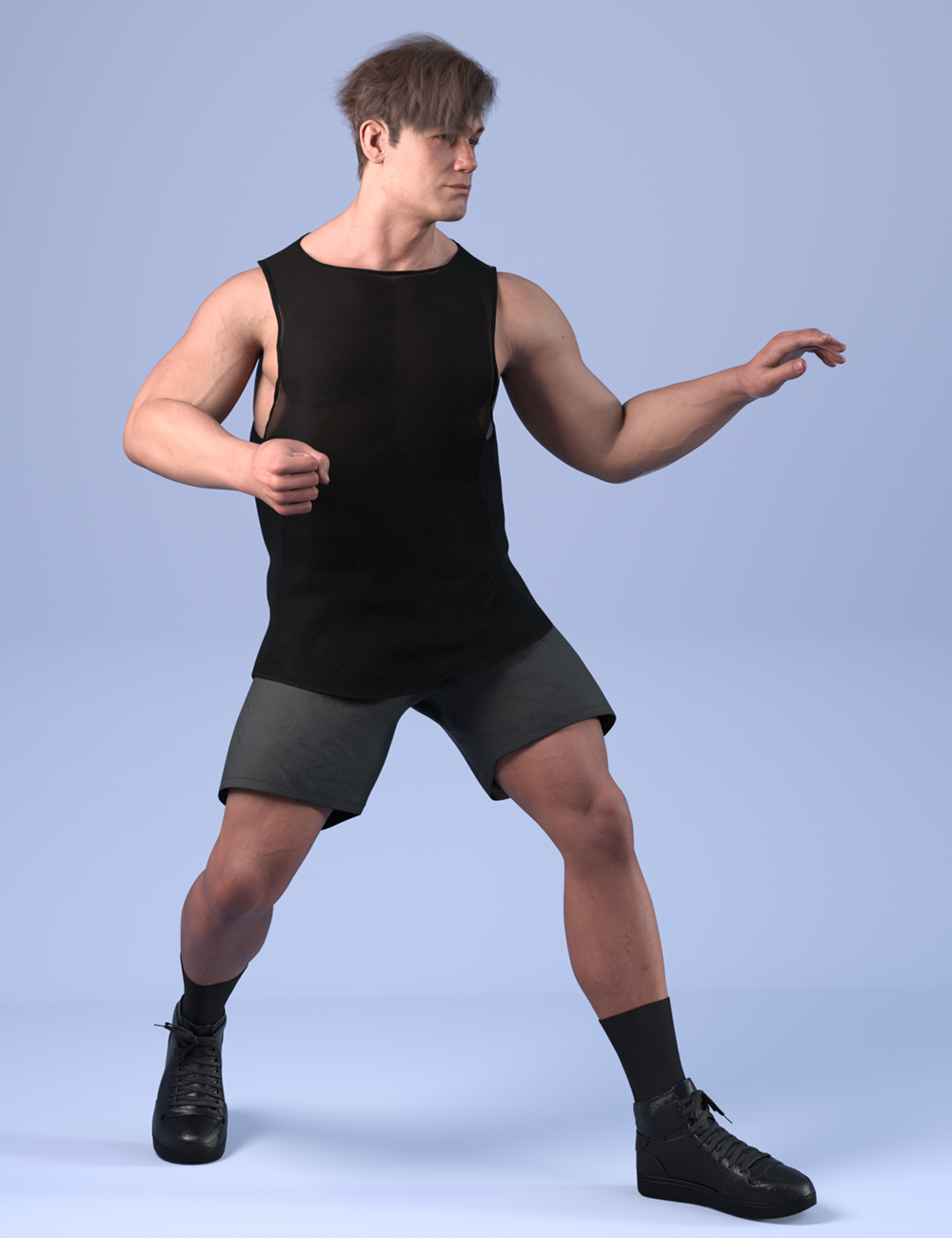 dForce HnC24 Sleeveless Shirt Outfits for Genesis 9