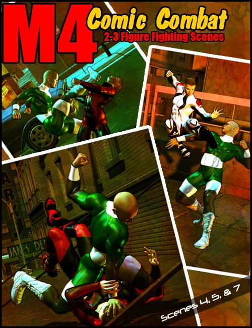 Michael 4 Comic Combat by: , 3D Models by Daz 3D