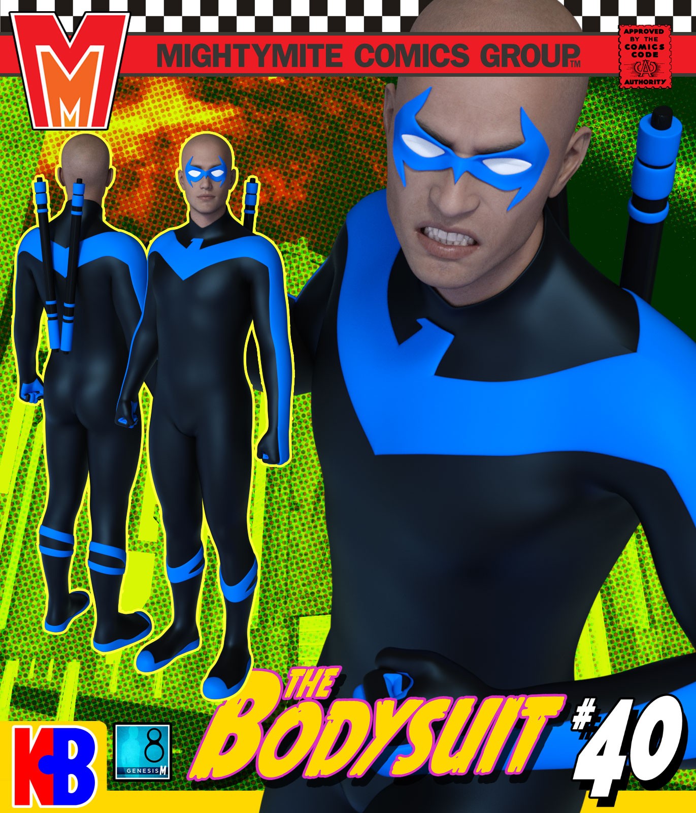 Bodysuit 040 MMKBG8M by: MightyMite, 3D Models by Daz 3D