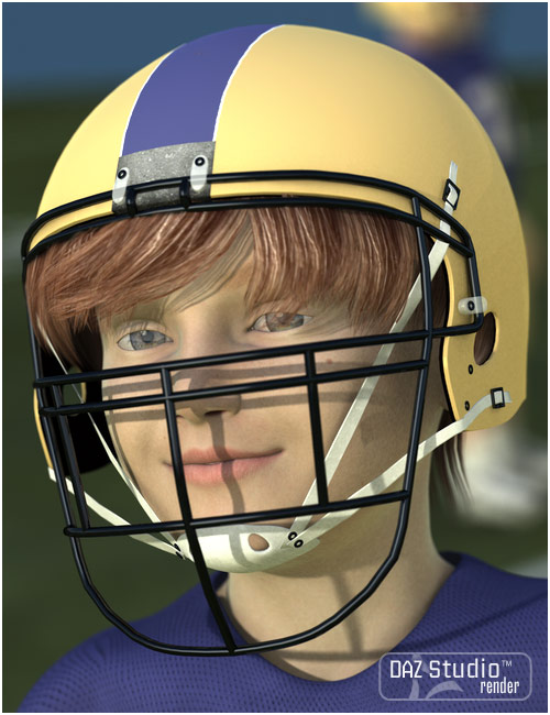 K4 Football Uniform by: Barbara Brundon, 3D Models by Daz 3D