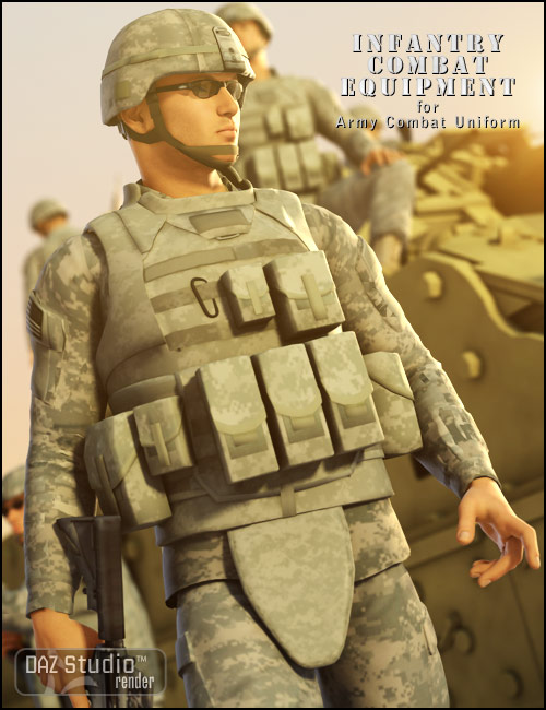 Infantry Combat Equipment Infantry Combat Equipment by: , 3D Models by Daz 3D