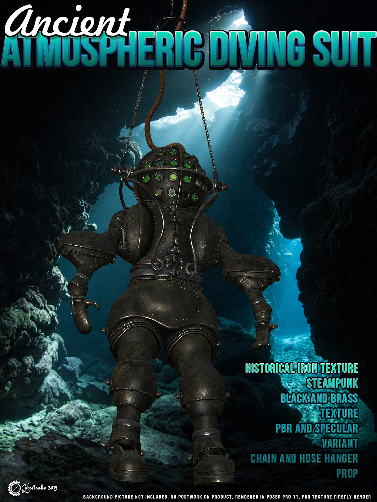 Ancient Atmospheric Diving Suit by: Cybertenko, 3D Models by Daz 3D