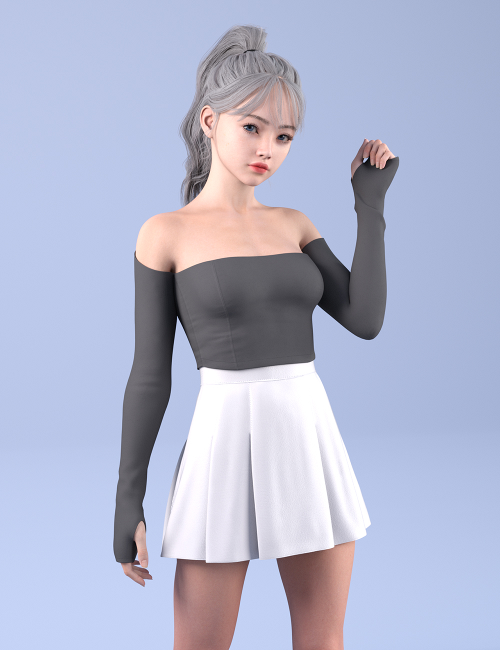 dForce HnC24 Off Shoulder Outfits for Genesis 9