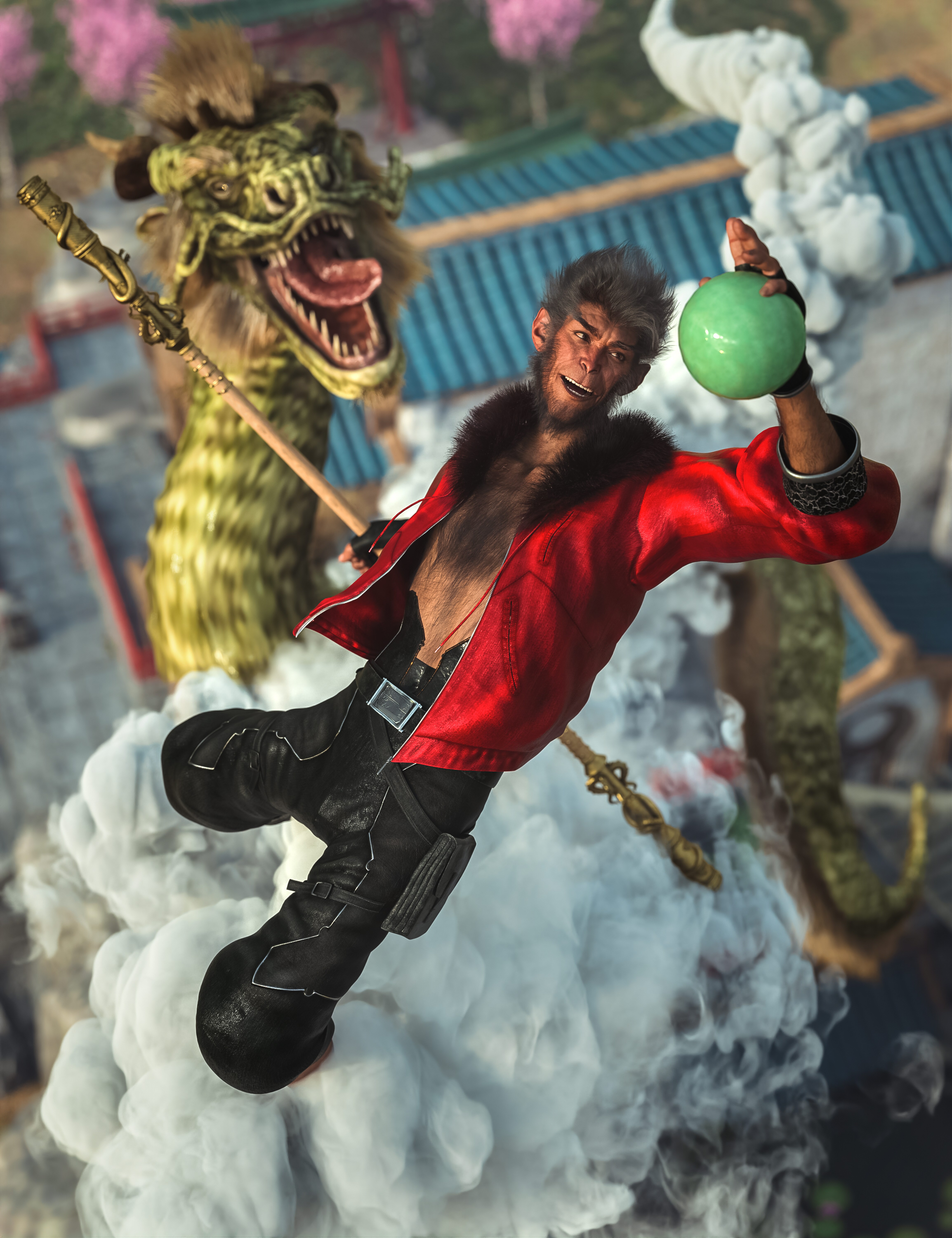 Wukong 9 Starter Bundle by: , 3D Models by Daz 3D