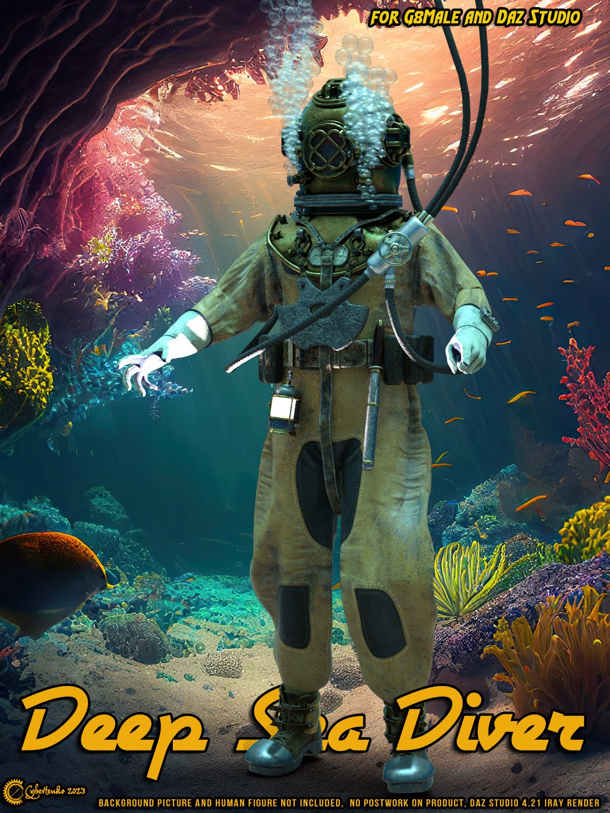 Deep Sea Diver for G8M | Daz 3D