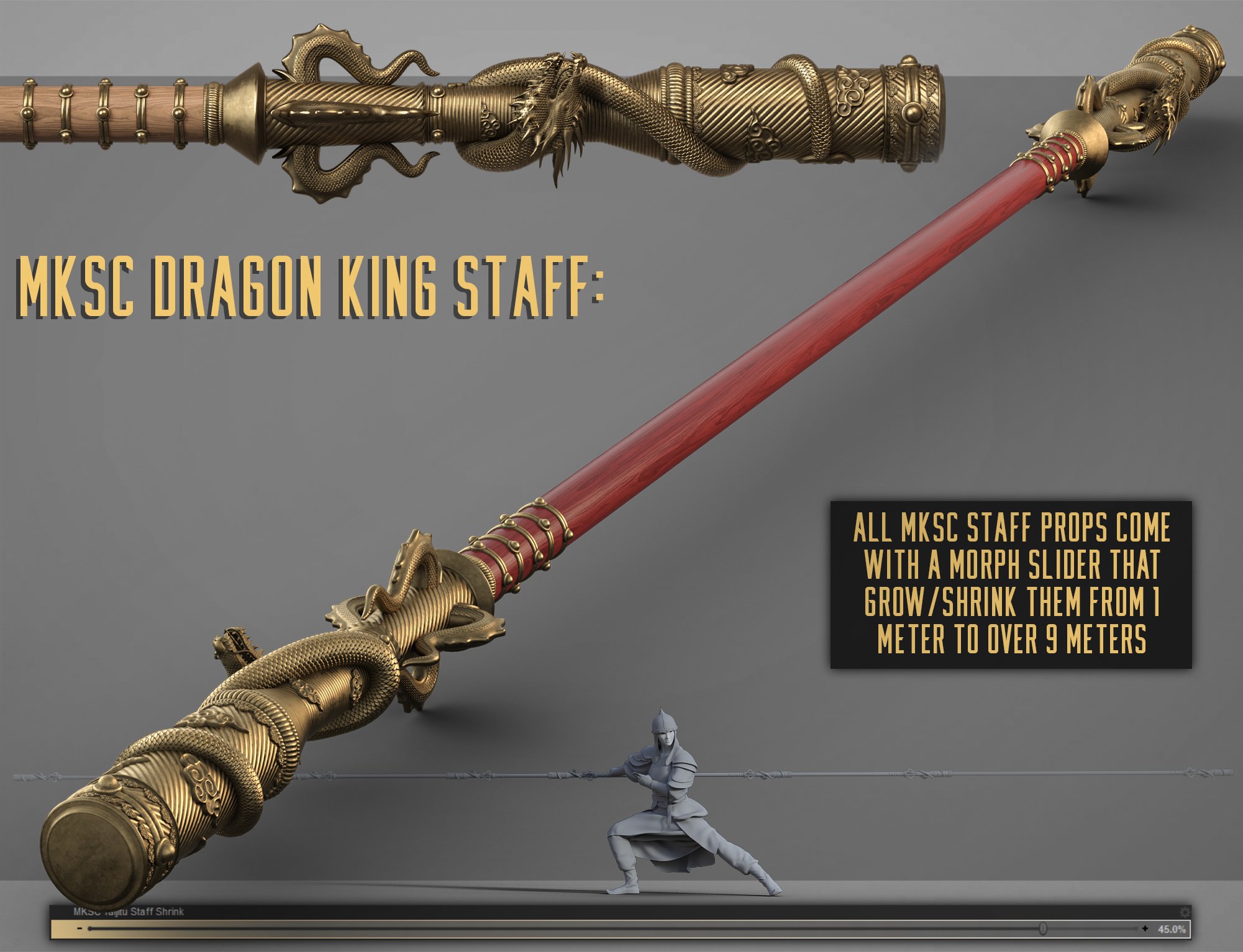 Monkey King Staff Collection | Daz 3D