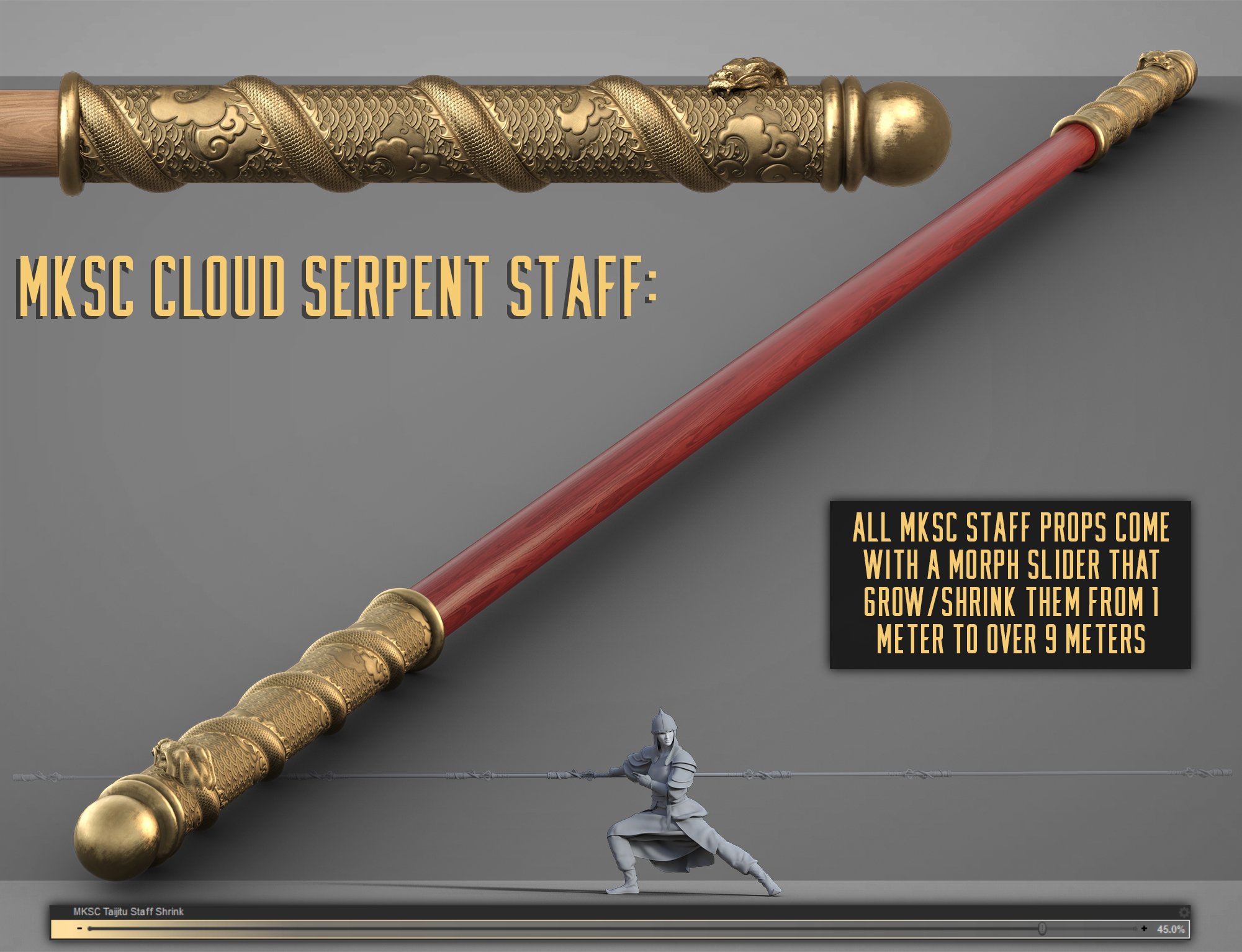 Monkey King Staff Collection | Daz 3D