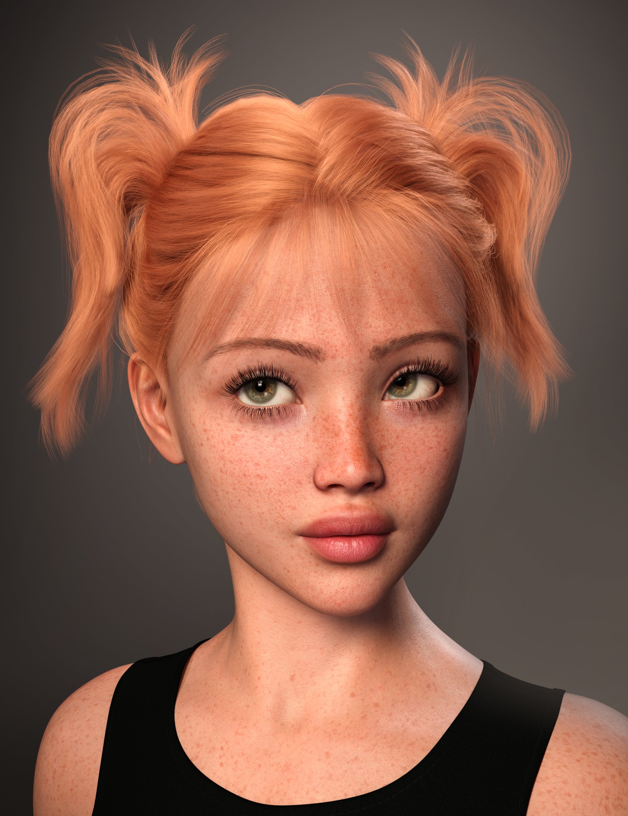 FE Split Bangs Pillow Hair for Genesis 9