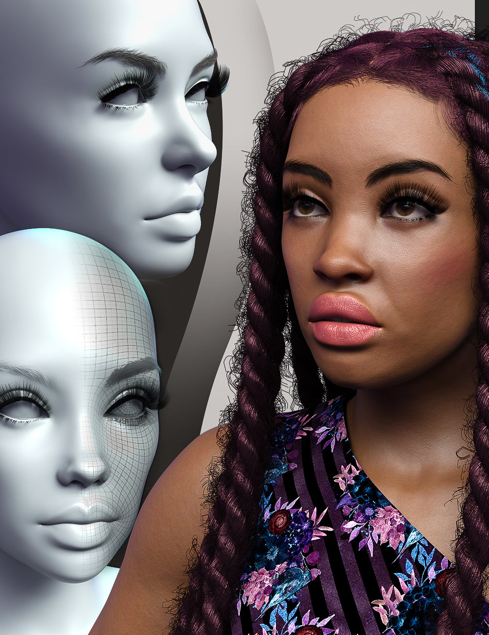 Face Off for Genesis 9 Feminine by: TwiztedMetal, 3D Models by Daz 3D