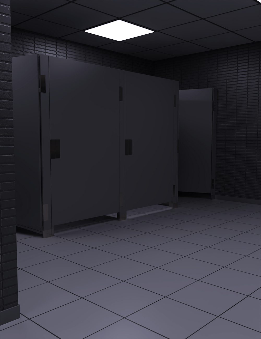 Restroom Interior | Daz 3D