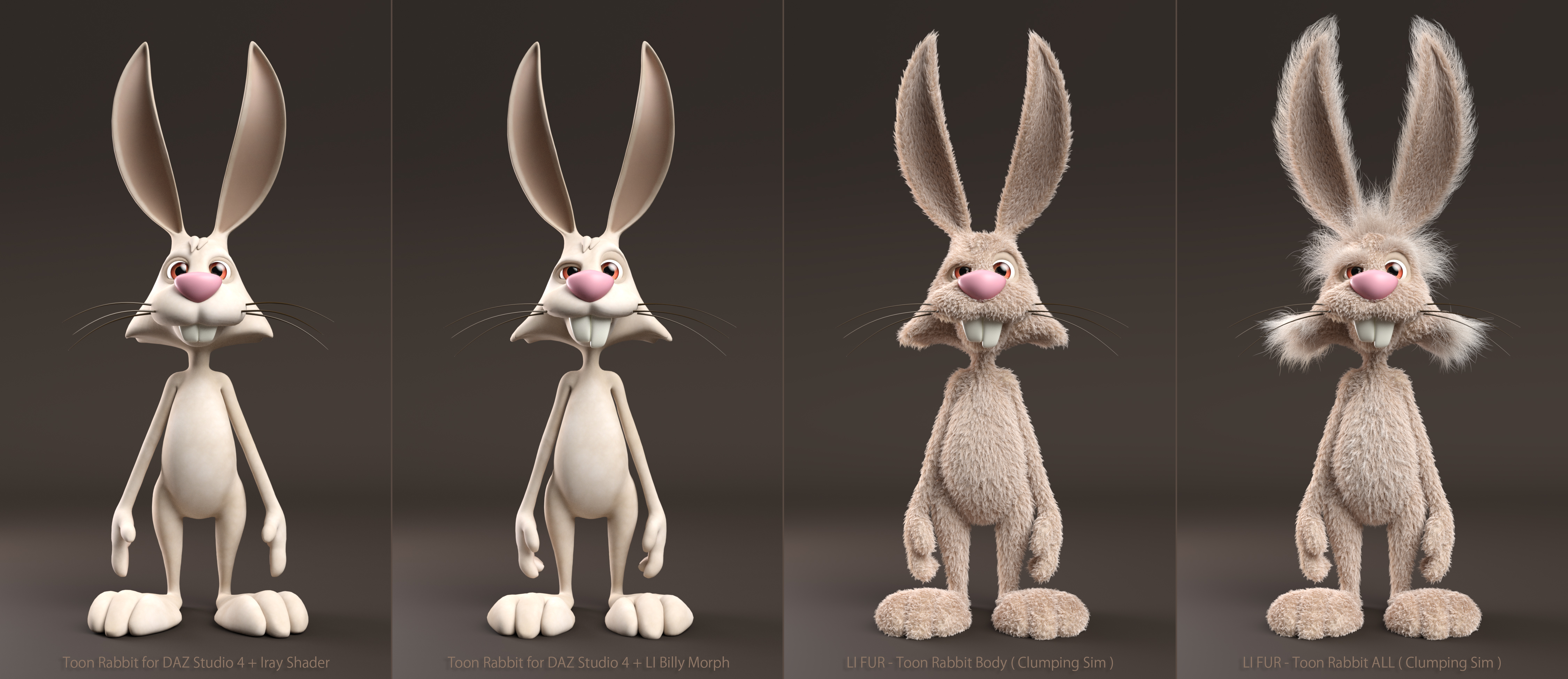 LI FUR - For Toon Rabbit | Daz 3D