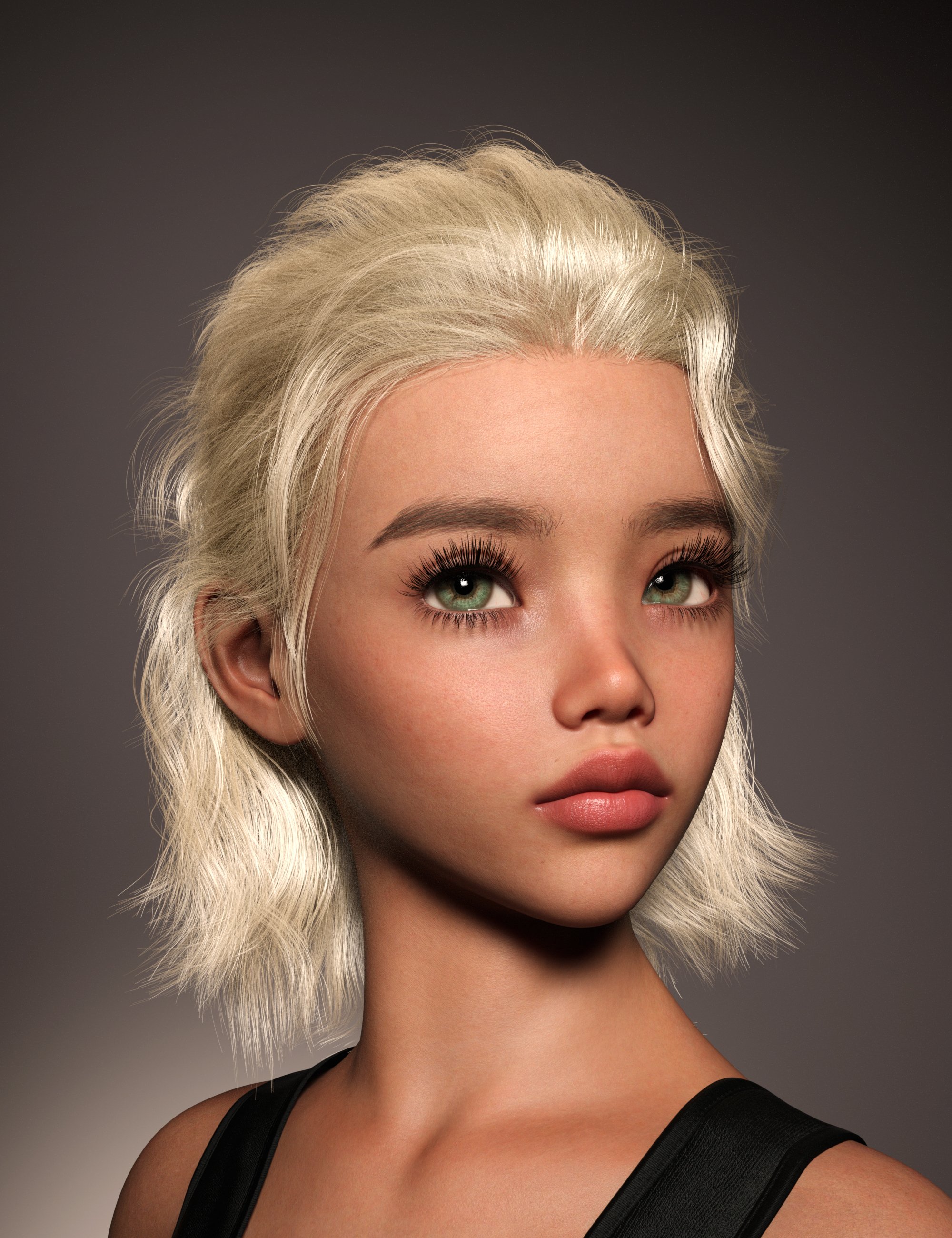 dForce FE Layered Pompadour Hair for Genesis 9