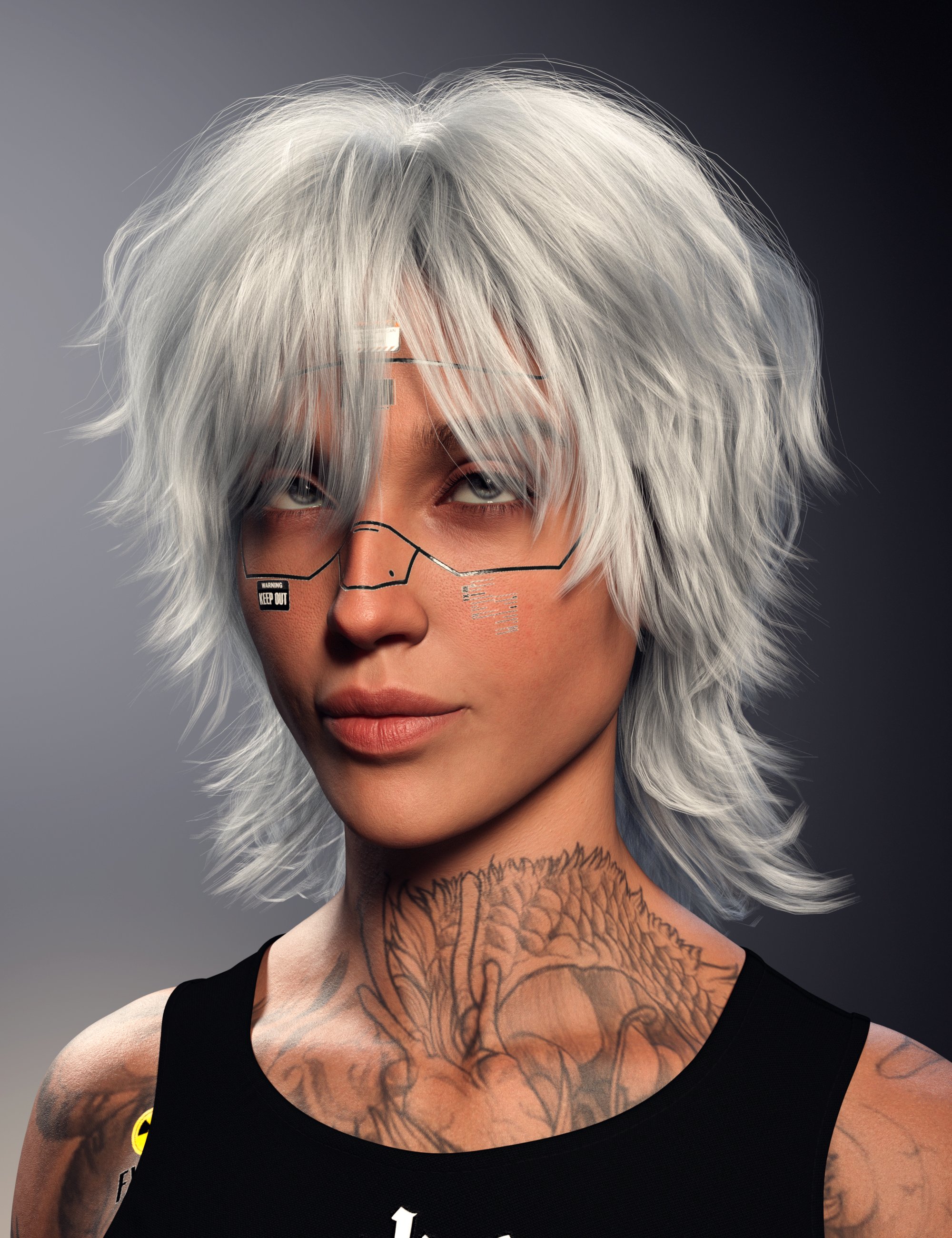 FE Layered Loose Hair for Genesis 9