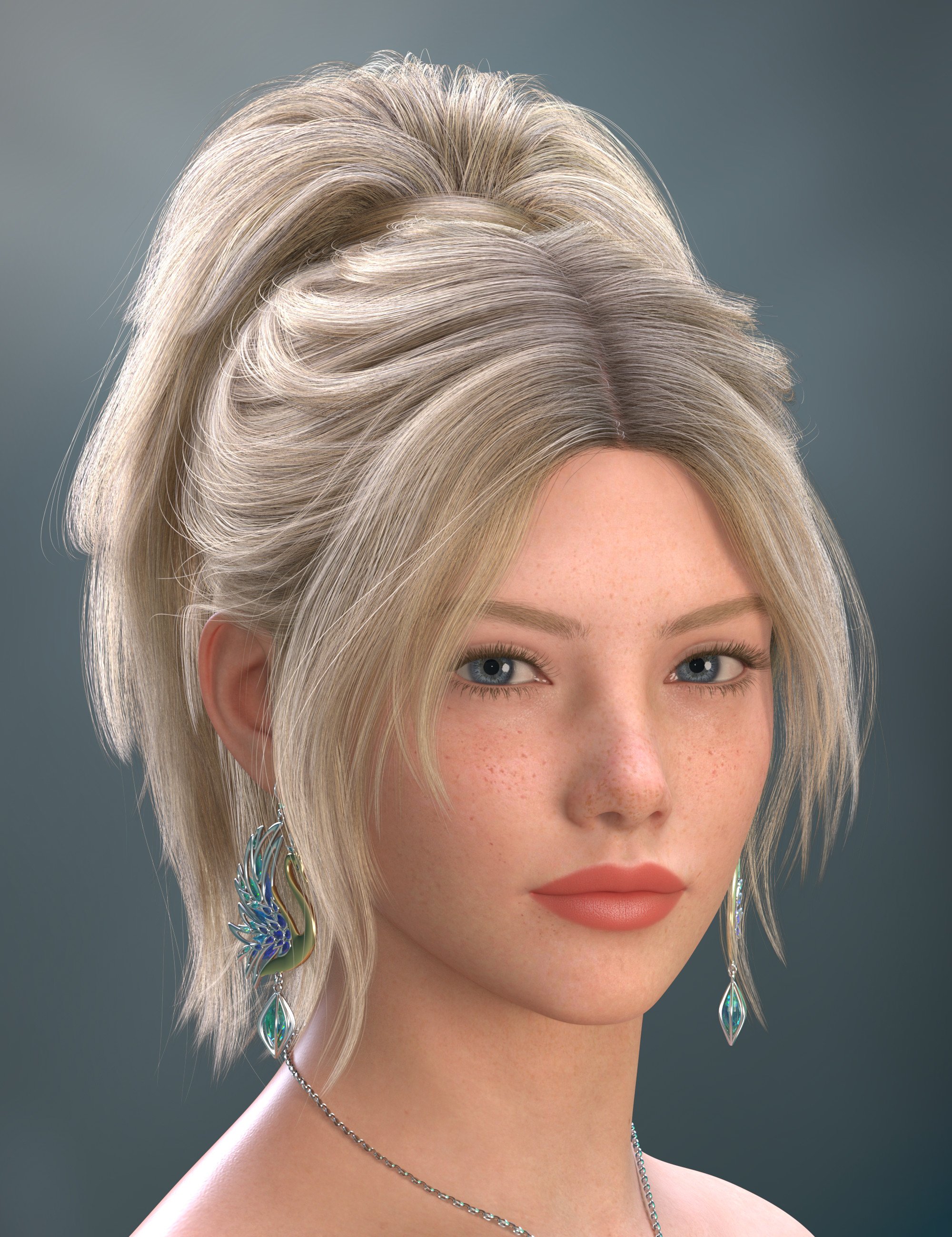ALO Phoenicia Hair and Accessories for Genesis 9, 8 and 8.1 Female