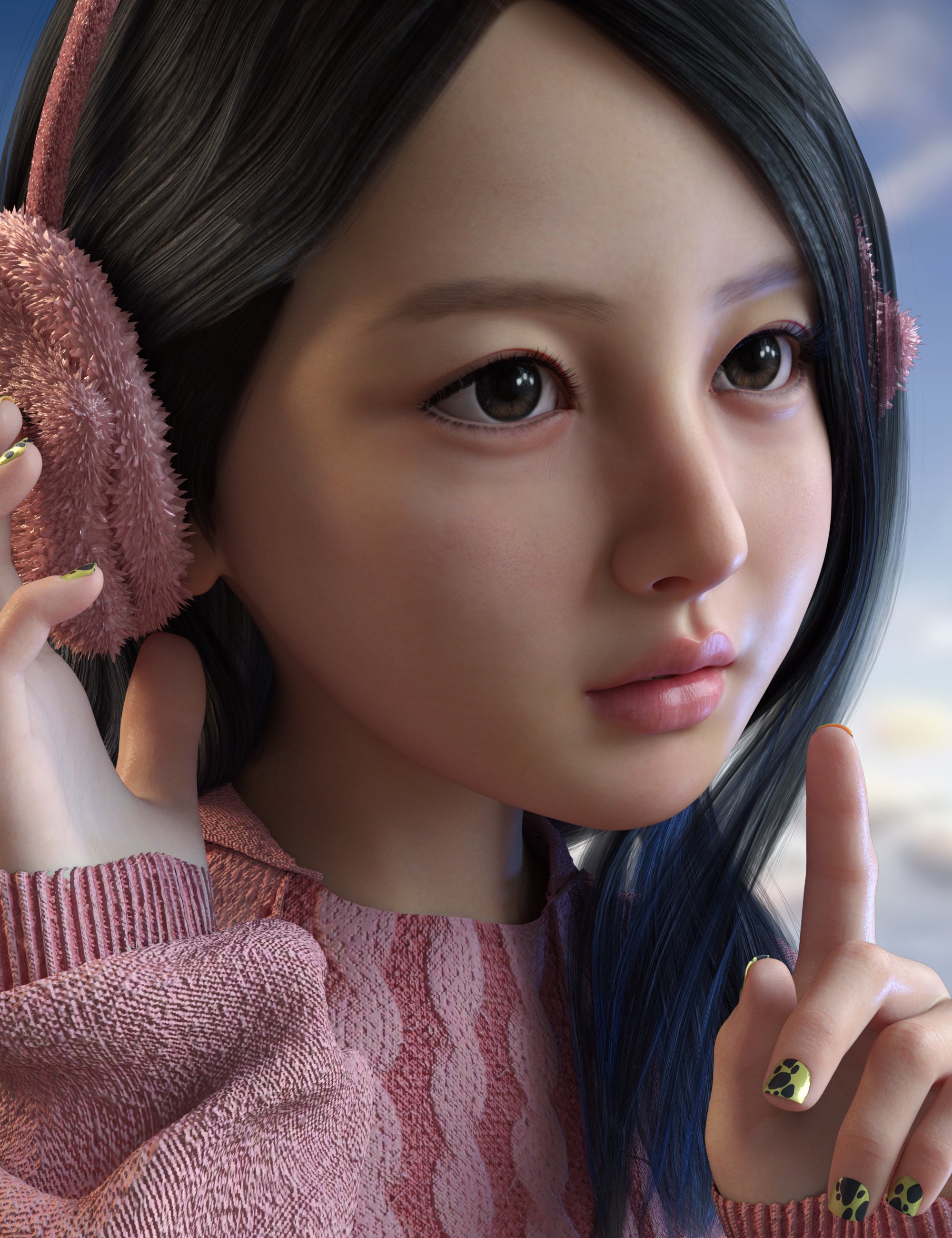 Vo Ann Young HD for Genesis 9 by: VOOTW, 3D Models by Daz 3D