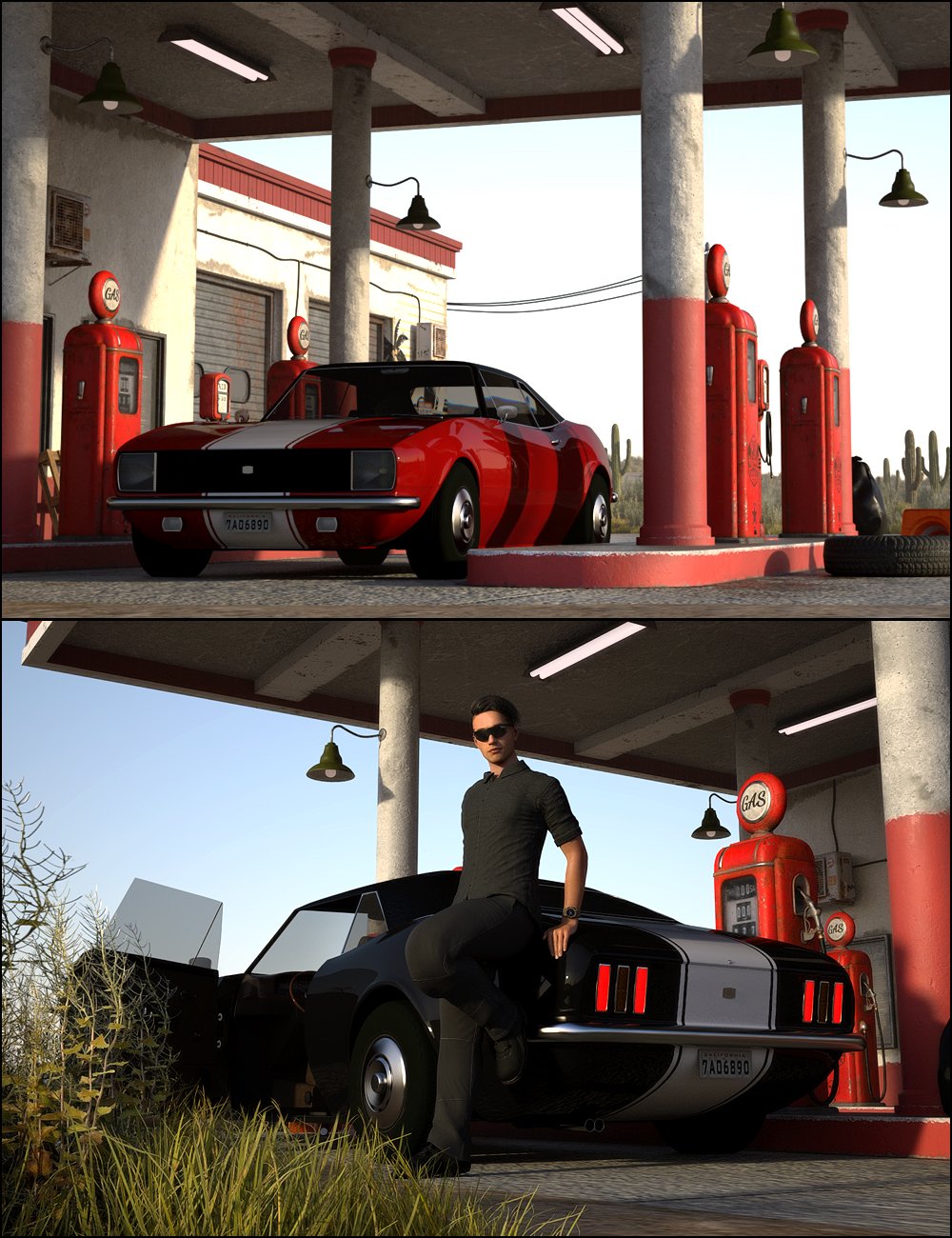 70s Sports Car by: Mytilus, 3D Models by Daz 3D