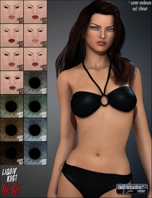 Neve for V4 by: Liquid Rust, 3D Models by Daz 3D