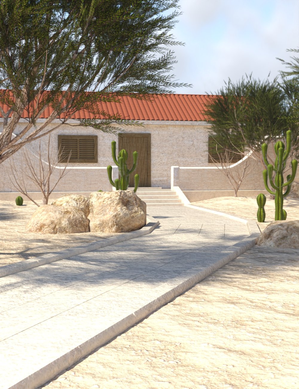 Desert House by: JeffersonAF, 3D Models by Daz 3D