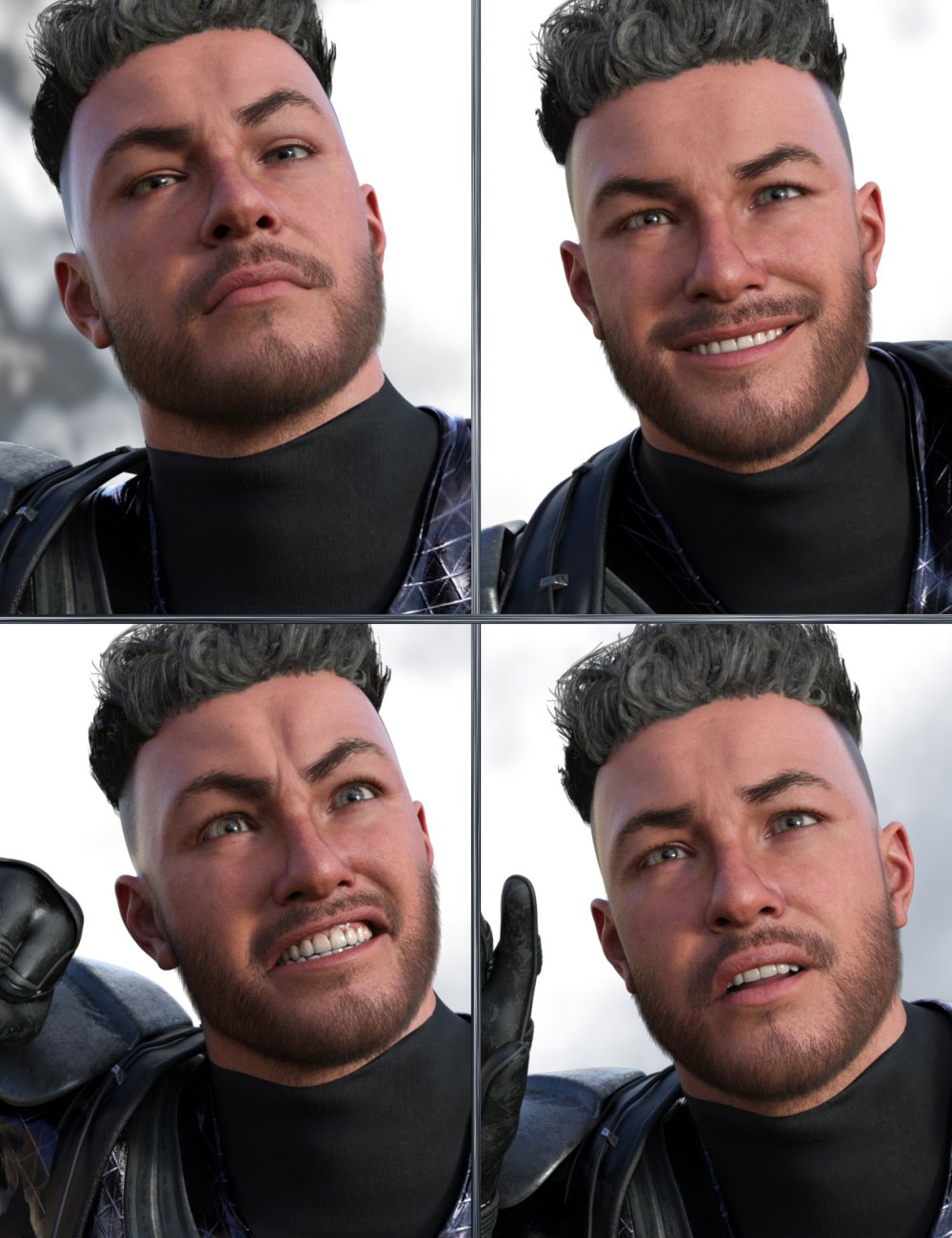 JW Hidden Hero Expressions for Thomas 9 by: JWolf, 3D Models by Daz 3D