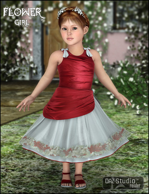 Kids 4 Flower Girl by: Barbara BrundonSarsa, 3D Models by Daz 3D